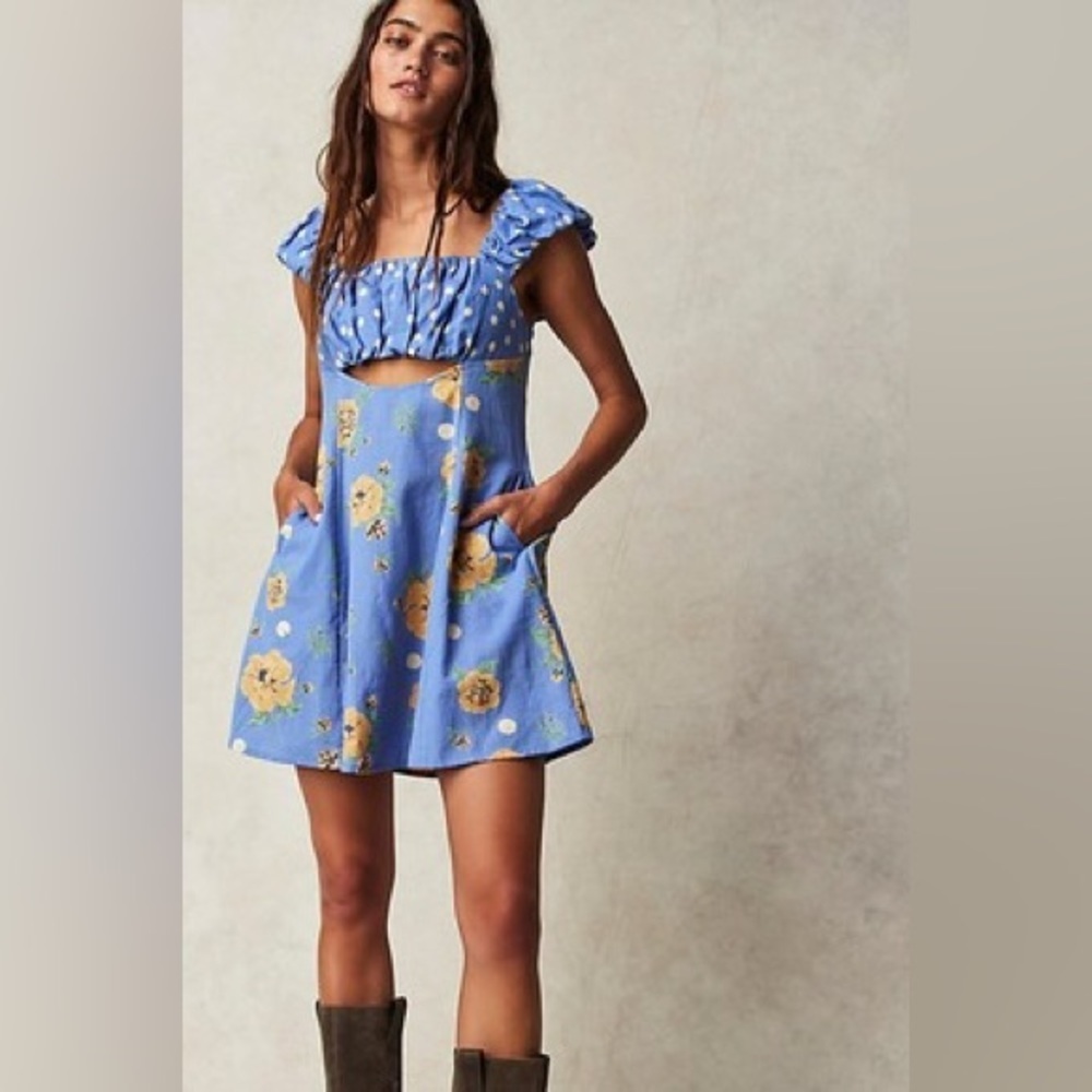 Free People Bom Bom Mini Dress Size L